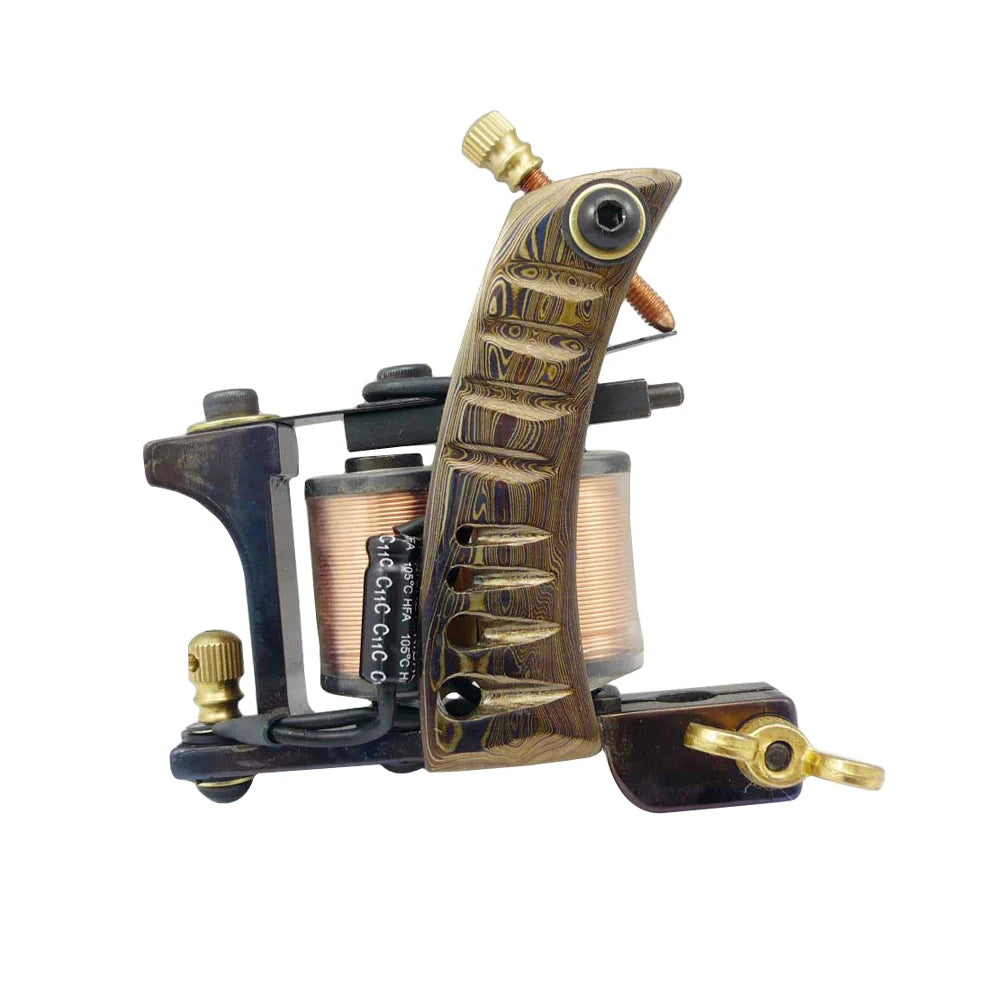 Damascus Tattoo machine tattoo machine gun handmade machine liner shader 10 wraps tattoo