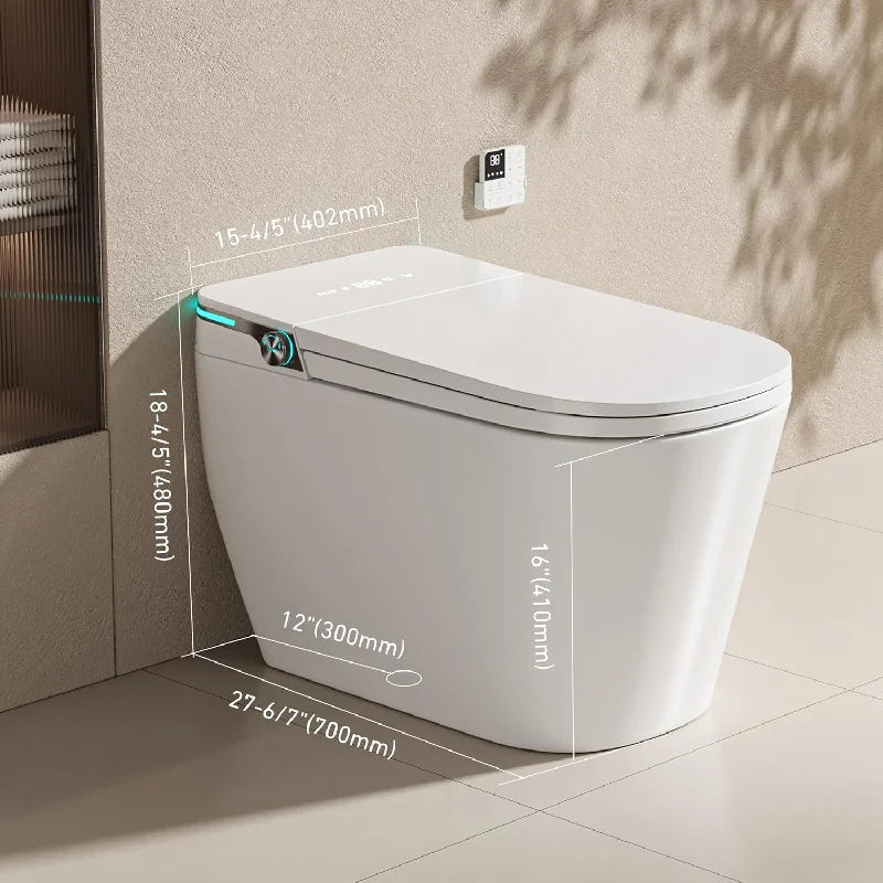 US Lock Stock Smart Toilets Bowl Electric Bidet Onirap Automatic Flushing Commode Heated Seat Ceramic Smart Toilets