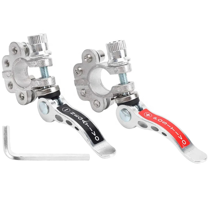 In Stock 6-24V Tin Plated Brass Connector Clamp Quick Release Adjust Disconnect Multi Link Battery Terminal Positive &Negative