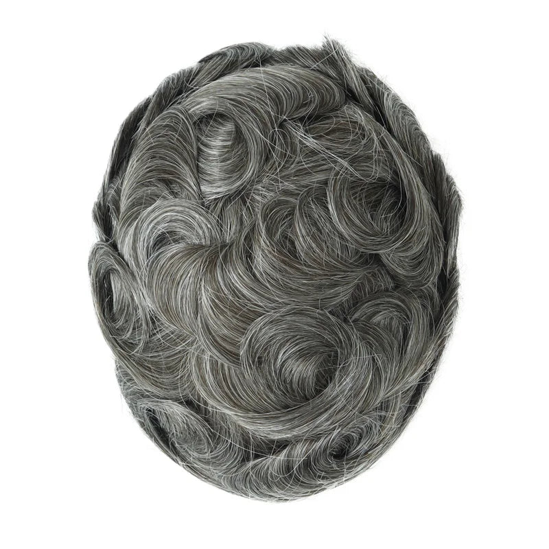 Full Swiss Lace base Blonde Hair toupee for Men indian remy hair Bleached Knots Natural Hairline hair System for Man
