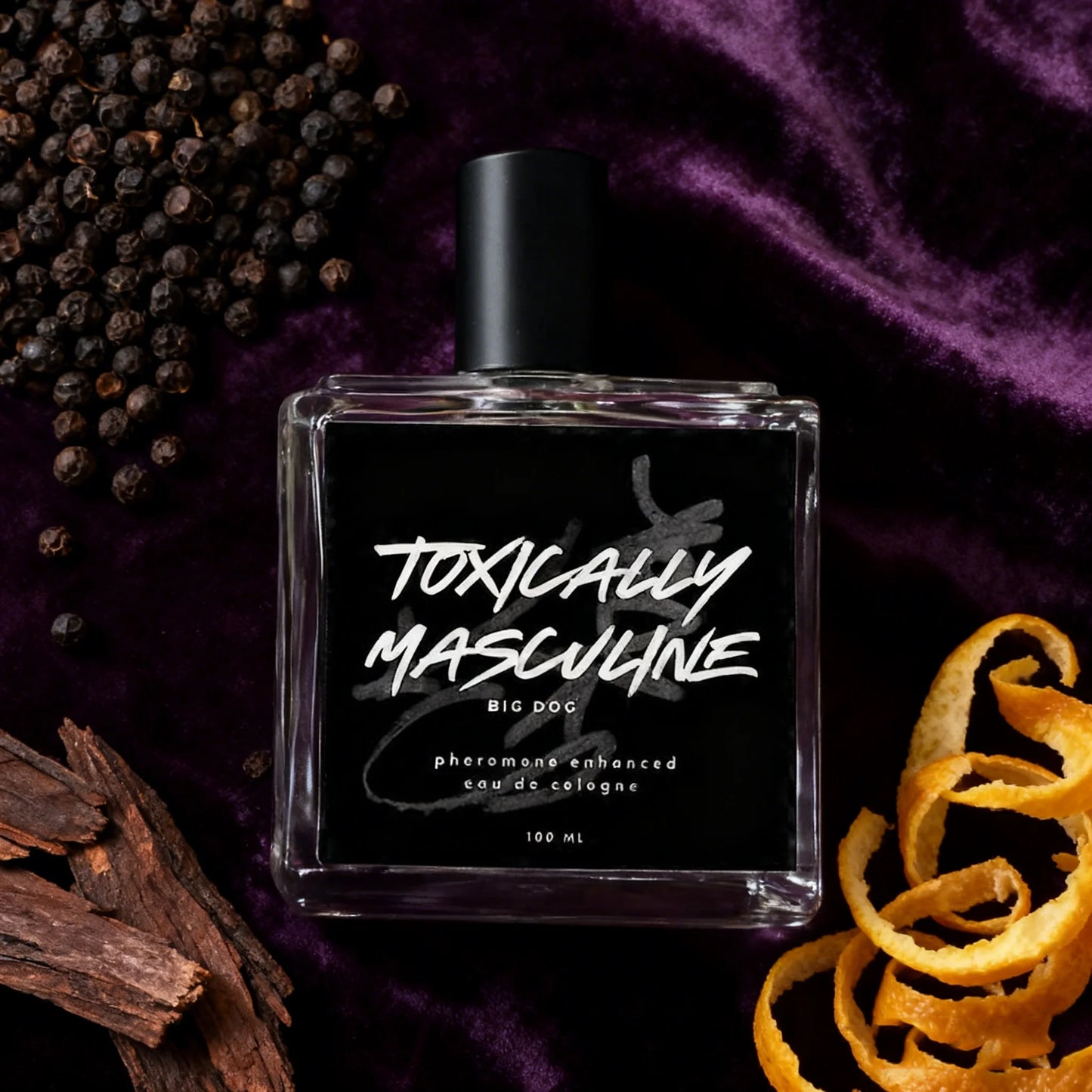 Toxically Masculine Pheromone Infused Eau De Cologne, Fresh Bold Masculine Scent, Long Lasting Fragrance for Men 100ml/3.4oz