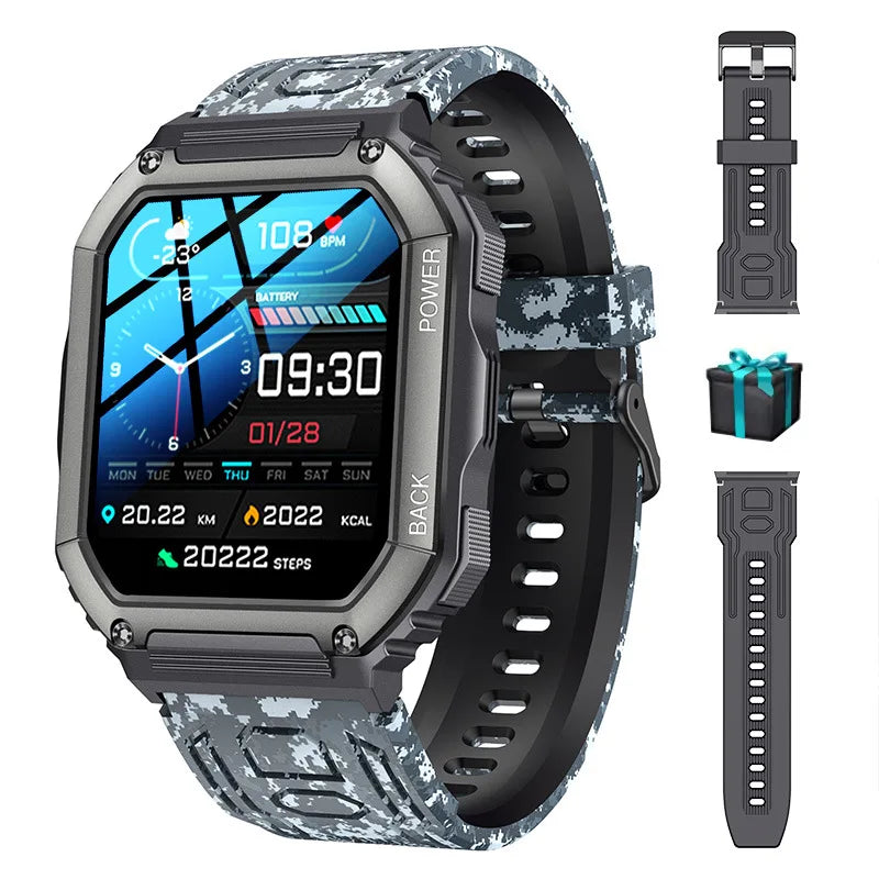 KR06 BW0417 Outdoor Sports Smart Watch Heart Rate Fitness Tracker Bluetooth Dial Call Men Women Smartwatch for IOS Android