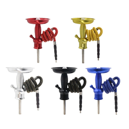 Aluminun Shisha Narguile Hookah Stem Kit for Wine Bottle Large Hookah Chicha Most Of Bottle Cachimbas Nargile Accessories