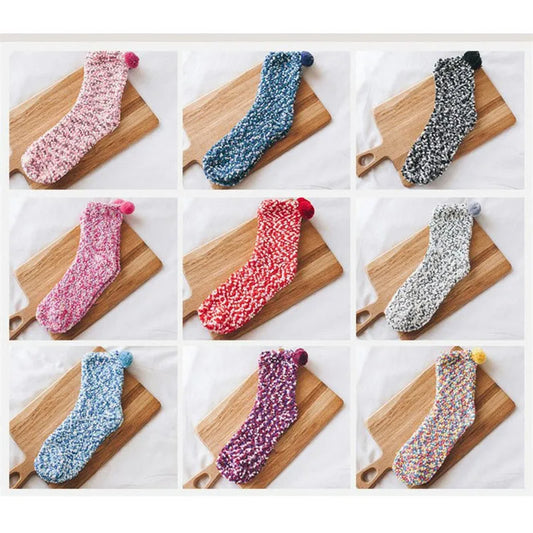 1 pair New fashion Harajuku fashion women Cake funny kawaii socks coral velvet cake floor socks chrysanthemum yarn sleep socks
