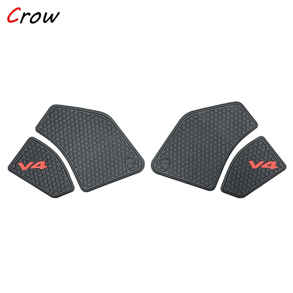Motorcycle Sticker 3D Gel Fuel Tank Side Pad Fishbone Applique Moto Protection Board Kit FOR Ducati Streetfighter Panigale V4 S