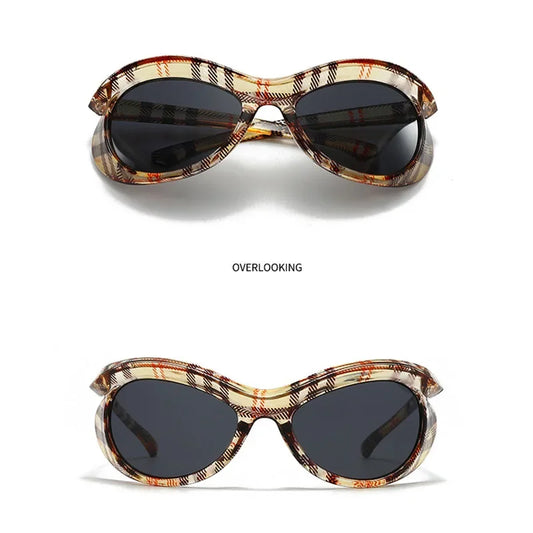 y2k Vintage Owl Heterotypic Sunglasses Women For Men 2025 Sun Glasses Punk Popular Luxury Brand Designer Big Frame Eyewear UV400