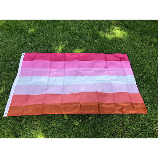 Lesbian flag 3x5fts 90x150cm polyester LGBT Lesbian pride Flag hanging banner for home decoration