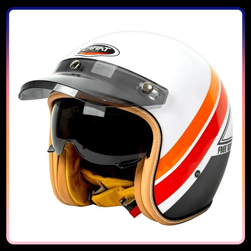 Jet Helmet Men Women Open Face Motorcycle Helmets DOT Approved Capacete De Moto ABS Material Moto Equipments ECE Certified