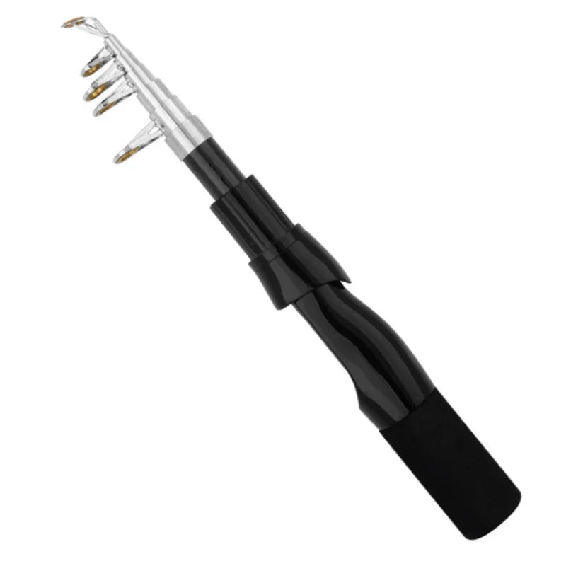 1.15m Portable Mini Telescopic Short Spinning Fishing Pole Pocket Travel Fishing Rod For Saltwater Freshwater Fishing Accessorie