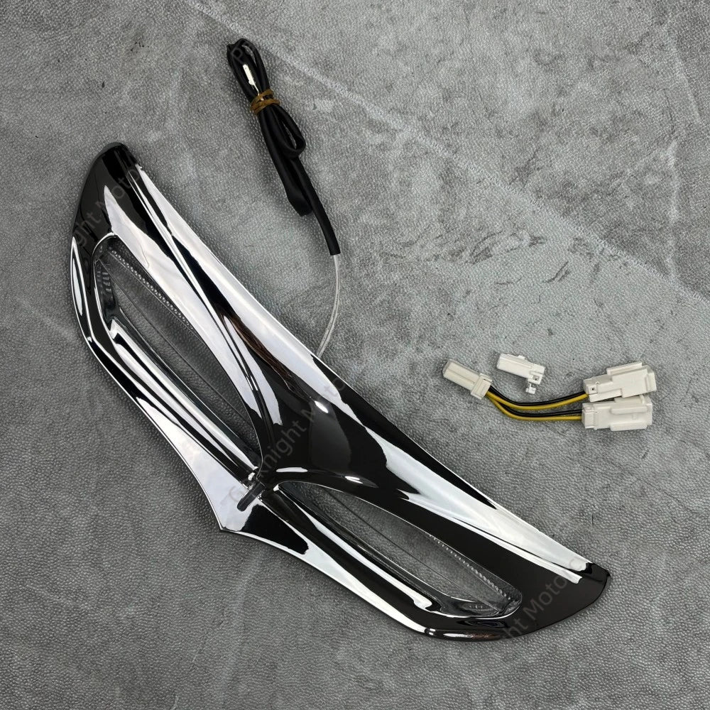 Motorcycle LED Light Batwing Fairing Vent Trim Accent Parts For Harley Touring Electra Street Glide Tri Glide Ultra 2014–2022
