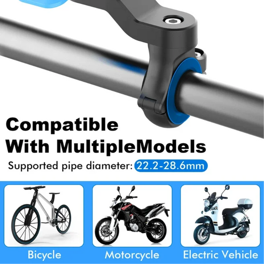 Standes Motorcycle Bike Phone Holder 360° Rotatable Detachable Mount for Delivery Navigation Self Lock Anti-shake Phone Holder