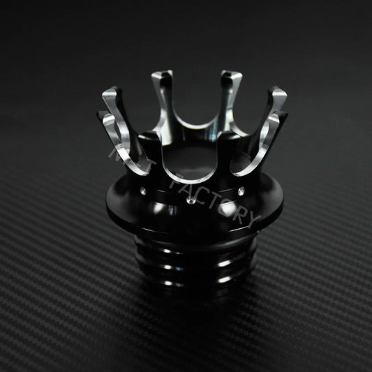 Motorcycle Gas Fuel Tank Cap Crown Style Tank Oil Cover For Harley Touring Road King FLHR Sportster XL883 Softail Fat Boy Dyna