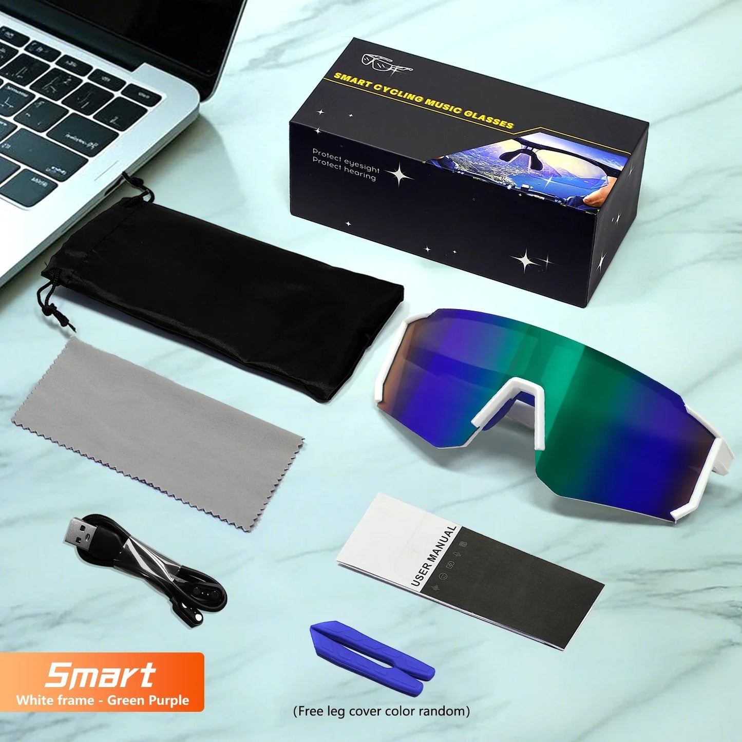 QY-Pro1 Bluetooth Smart Glasses AI Intelligent Translation Sunglasses Voice Remote Control Music Eyewear Waterproof Eyeglasses