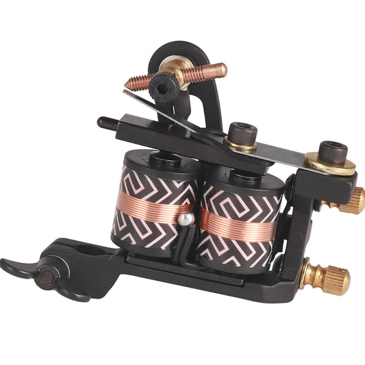 Professional Coil Tattoo Machine 10 Warp Coils Cast-iron Handmade Tattoo Guns for Liner Shader Tattoo Artist Supplies