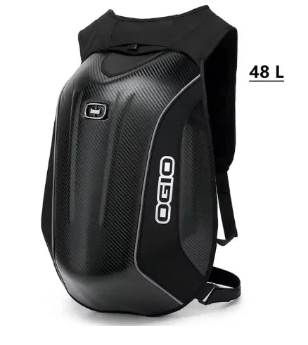 Ogio 30L-48L Waterproof Motorcycle Hard shell backpacks Moto Racing bags MX Motocross Carbon Fiber Full Face Helmet Bags