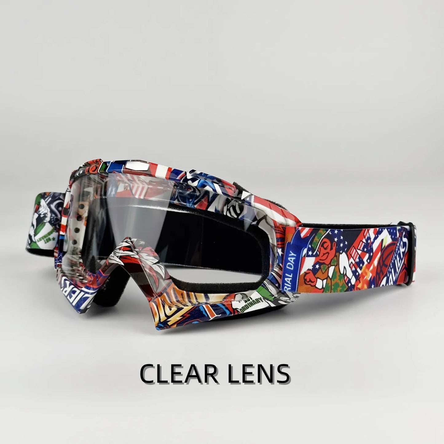 Newest Motorcycle Goggles For Men Motocross Sunglasses Safety Protective MX Night Vision Helmet Goggles vintage Driving Glasses