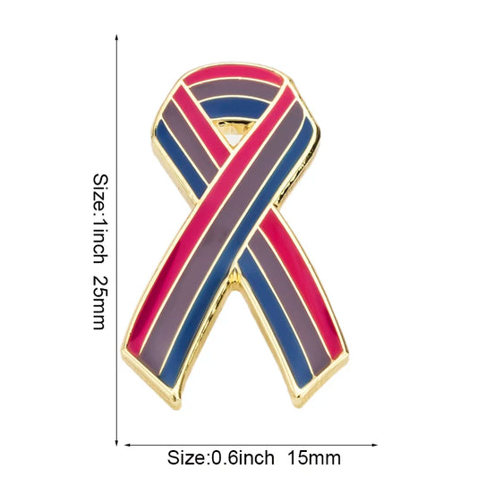 10PCS a lot Bisexual pride Flag Metal Lapel Pin Flag Pin Badge