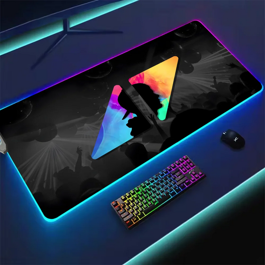 Fashion DJ Avicii True Wake For Rgb Mouse Pad Xxl Steelseries Laptop Mat Gaming Mousepad Backlit Keyboard Gamer Girl Table Pads