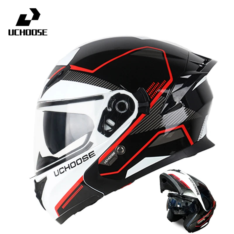 High Quality DOT Motorcycle Helmet Four Seasons Motocross Racing Modular Flip Up Casco Moto Men Women Off Road Helmet Unmasked