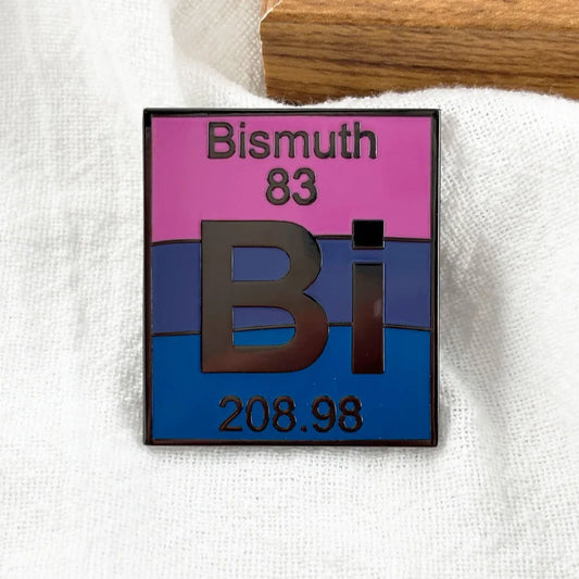Bismuth 83 Bisexual Badge Bisexual Pride Flag Enamel Pin Science Joke Brooch LGBT Queer Jewelry Fashion Gift Decorate