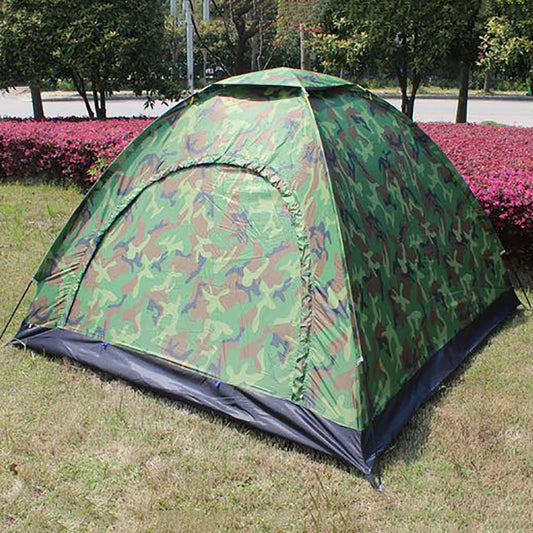 Camping Tent 5-6 Person Single-layer Camouflage Tent Portable Waterproof Tent Travelling Hiking Shelter For Camping Accessories