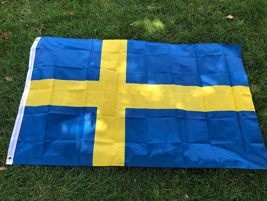SKY FLAG free shipping Swedish Flag 3ft x 5ft Hanging SWE SE The Kingdom of Sweden Flag Polyester standard hanging Flag Banner
