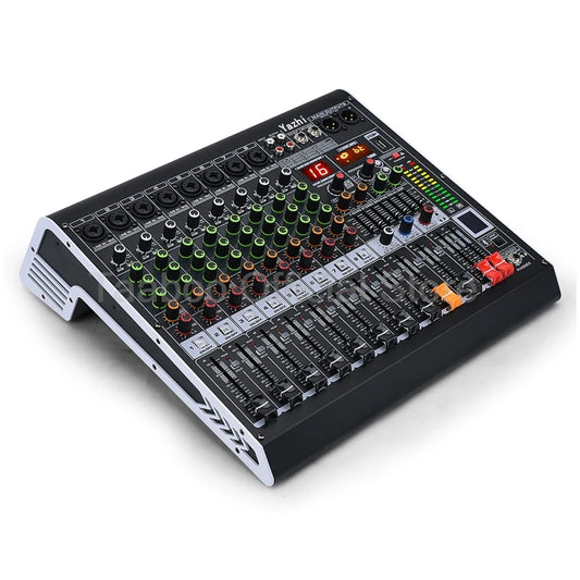 4/6/8/12 Channel Audio Mixer 5.0 Bluetooth 48V Phantom Power DSP Mixing Console 7 Band EQ Sound Box XLR/USB/TRS For Karaoke DJ