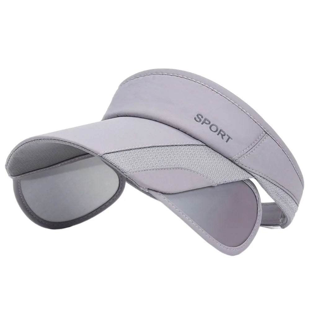Casual Scalable Sports Sun Hat Wide Brim UV Protection Empty Top Hat Sunscreen Golf Hat Summer Baseball Cap Fitness