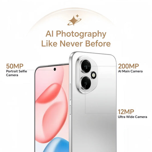 New HONOR 400 5G Smartphone Global Version Snapdragon 7 Gen 3 6.55" AMOLED Display 200MP Dual Camera 6000mAh 80W SuperCharge NFC