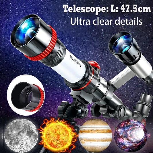 HD Professional Astronomical Telescope Powerful Monocular Long Range Binoculars Space Moon Portable Gifts for Kid Students