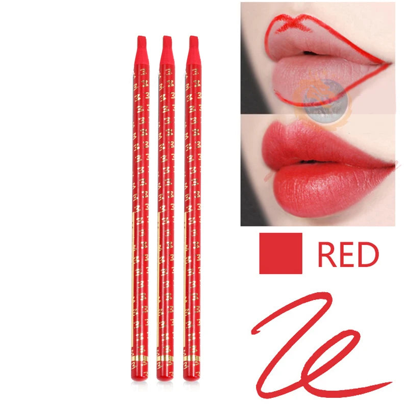 Eyebrow Pencil Waterproof Professional Microblading Permanent Red White Eyebrow Pen Tattoo Art Makeup Eye Pen Enhancers Cosmetic