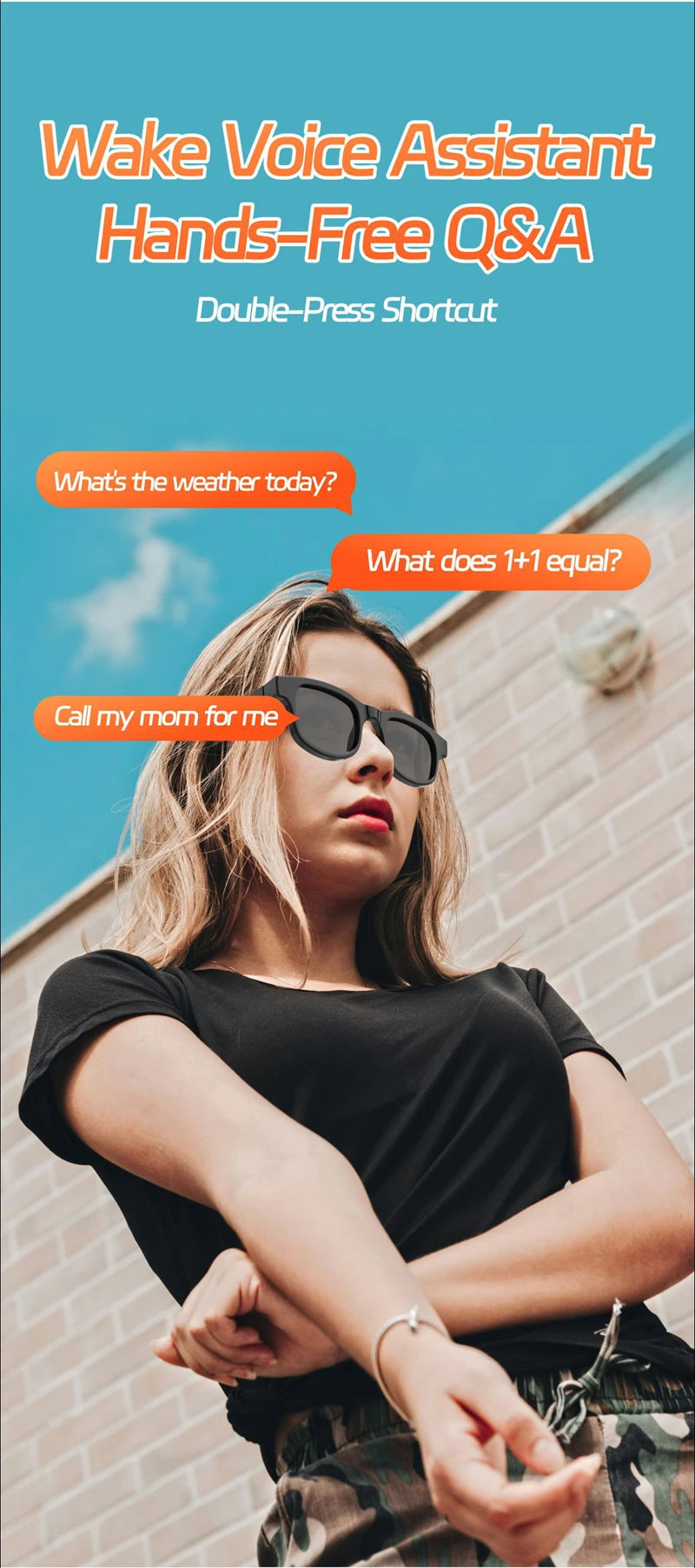 4K HD Smart Glasses AI GPT Camera Bluetooth Call 260Mah Battery Voice Assistant Translate Identify Objects Smart Glasses 2025