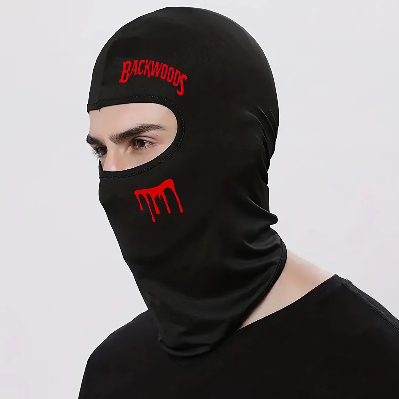 1pc/2pcs Four season universal Unisex outdoor cycling face mask, letter printed breathable elastic quick drying Masked hat