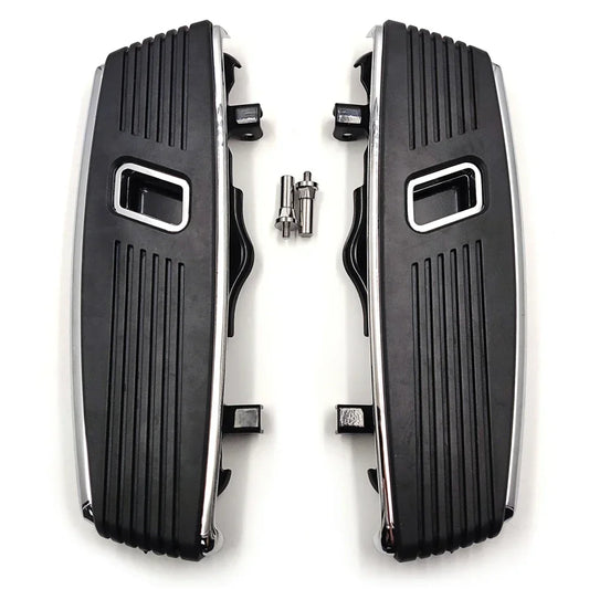 Motorcycle Hana Cut Front Footrests Footboard For Harley Davidson 2012-2016 FLD,1986-2023 FL,1986-later Touring,08-later Trik