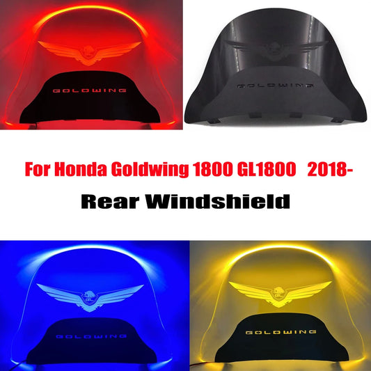 NEW Accessories Motorcycle LED Windshield Rear Deflector Rear Window For Honda Goldwing 1800 GL1800 Goldwing1800 2018-2024