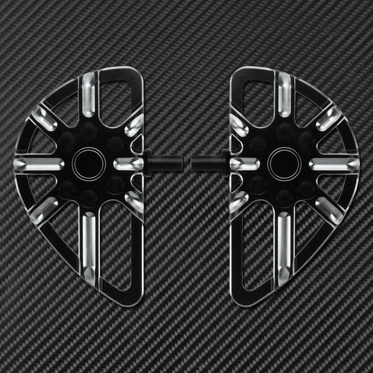 Motorcycle Floorboard Front Rear Footrest Driver Footpeg Passenger Pedal For Harley Touring Electra Street Glide Dyna Softail FL