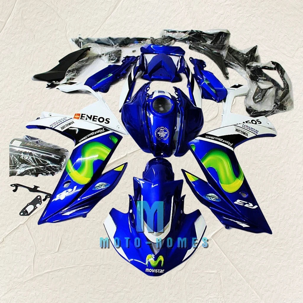 Free Custom fairings Kit for YZF R3 R25 2015 2016 2017 2018 Yamaha R25 R3 15-18 Injection Motorcycle Body Repair Kits Blue
