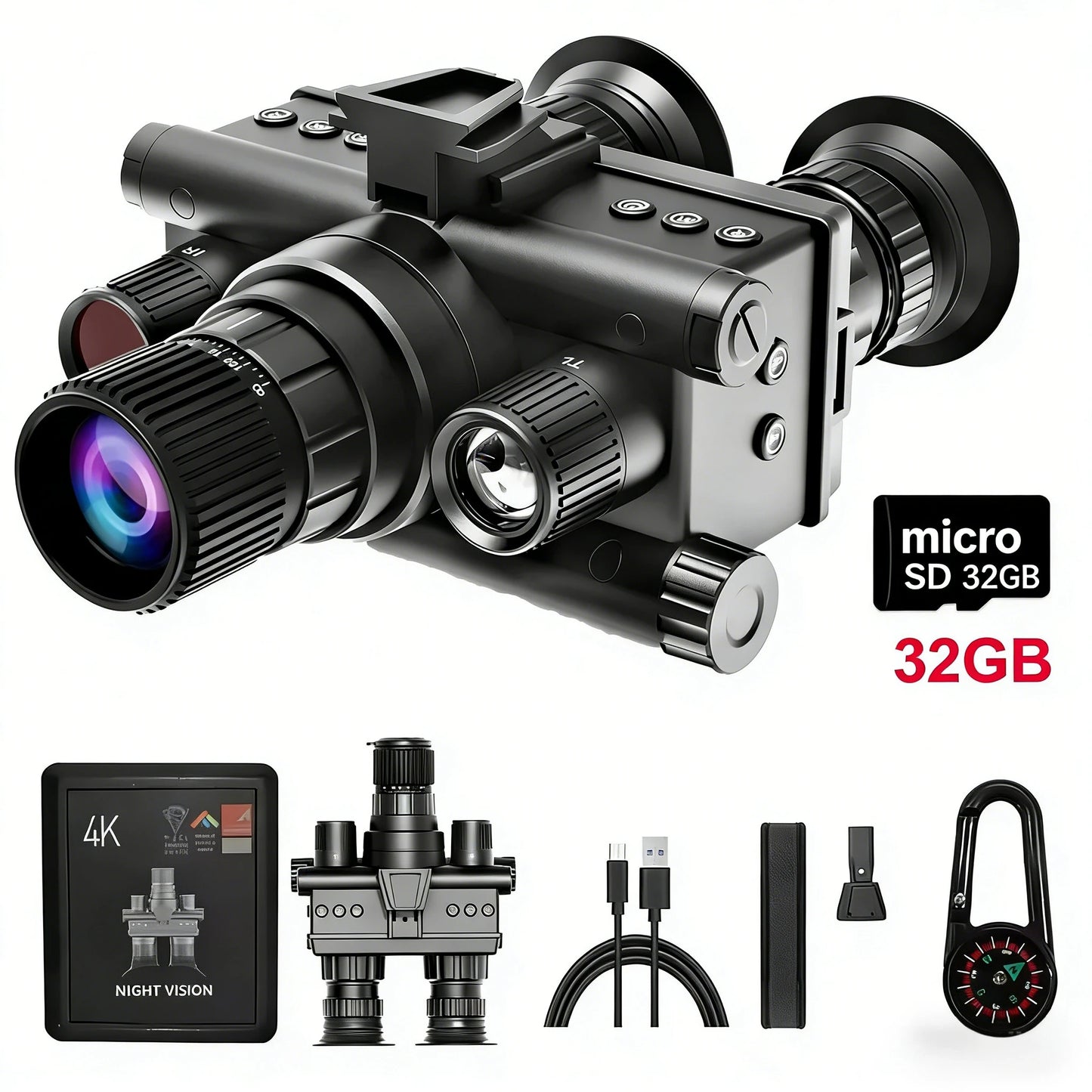 Z9157 Monocular Night Vision Device 40MP 4K Digital Infrared Telescope 600m Night Vision Distance Support Photo Video Recording