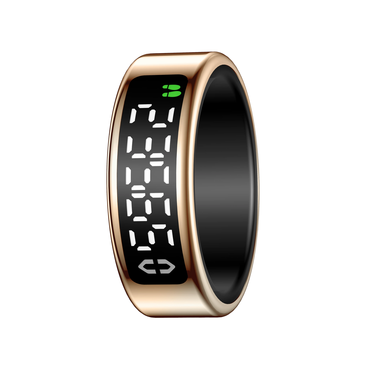 Smart Ring + Case Display Screen Touch Health Monitor Gesture Swipe Video/Brush Tiktok 5ATM Waterproof Smartring for Men Women