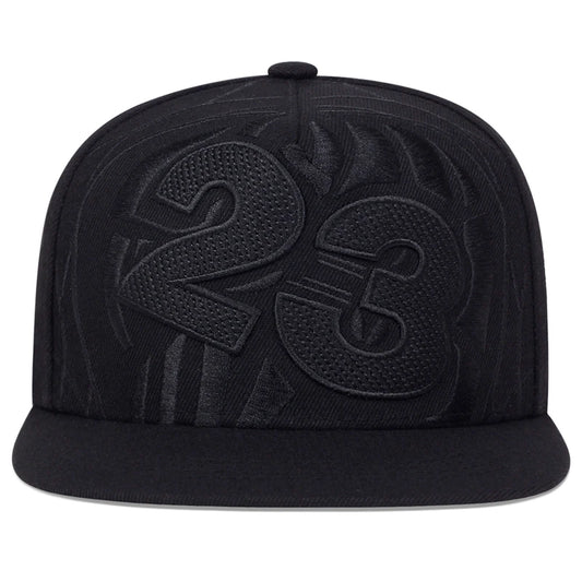 1piece Unisex Number 23 Basketball Embroidery Hip Hop Hat Outdoor Adjustable Sunscreen Leisure Hat Spring Summer Travel Vacation