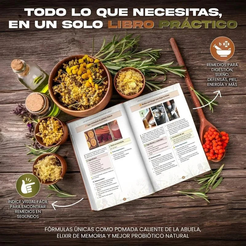 Los 200 Remedios Naturales Olvidados de la Abuela | Spanish Book Healing Healthcare