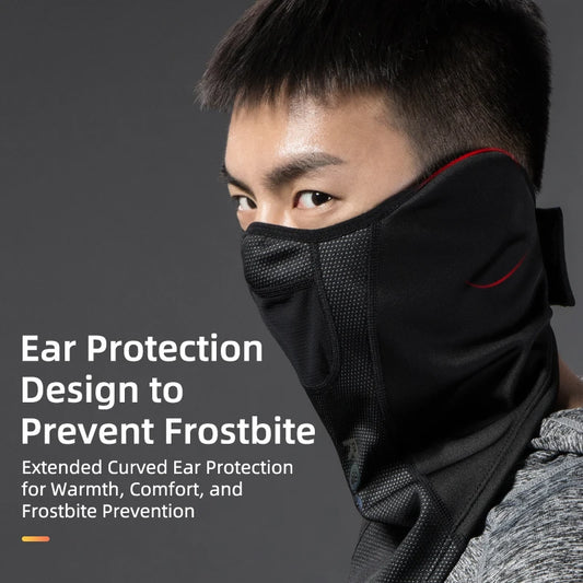 ROCKBROS Winter Warm Bike Full Face Mask Breathable Windproof Fleece MTB Road Bicycle Scarf Masks Ski Motorcycle Cycling Mask