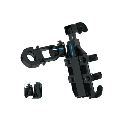 Motorcycle Phone Holder with 360° Rotation, Anti-Shake Motorcycle Phone Mount, Adjustable Handlebar Cellphone Holder for bikes