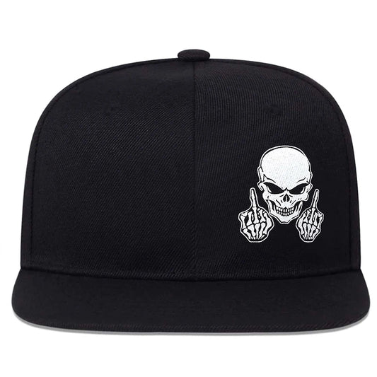 Unisex Skeleton Finger Embroidery Hip-hop Hats Spring Autumn Outdoor Adjustable Casual Baseball Caps Men Women Sunscreen Hat