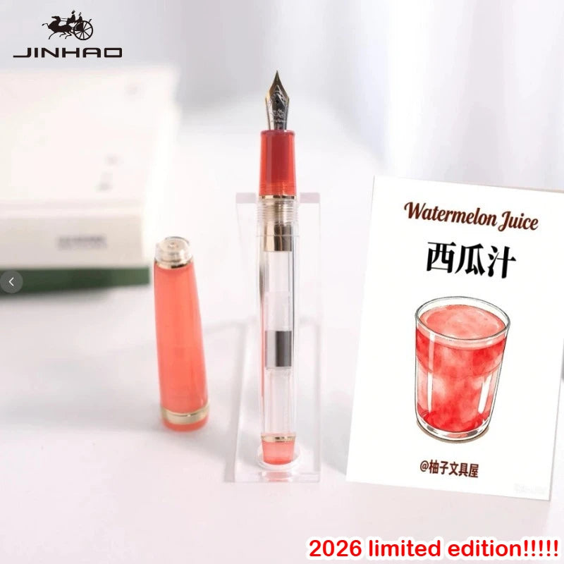 JINHAO 82 Fountain Pen Limited Edition Nagasaki Castella Color with Cake Pattern Pen Nib EF F Stationery School Office Supplies