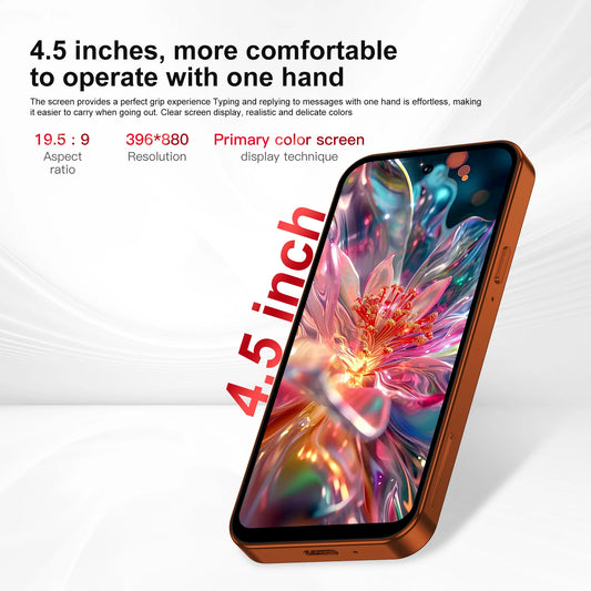 SERVO S45 PRO Android Mini Smartphone 4G LTE 4.5" HD Display 3+64GB Face Unlock Small Portable Cell Phone 2 SIM GPS Play Store