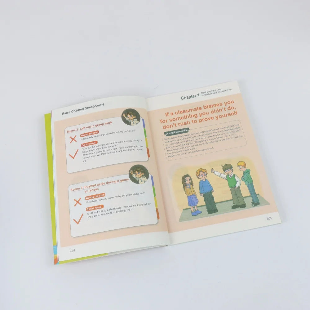 Children's EQ & Street-Smart Comic Book, 150+ Real-Life Scenario Guides, Easy-to-Use Practical Lessons