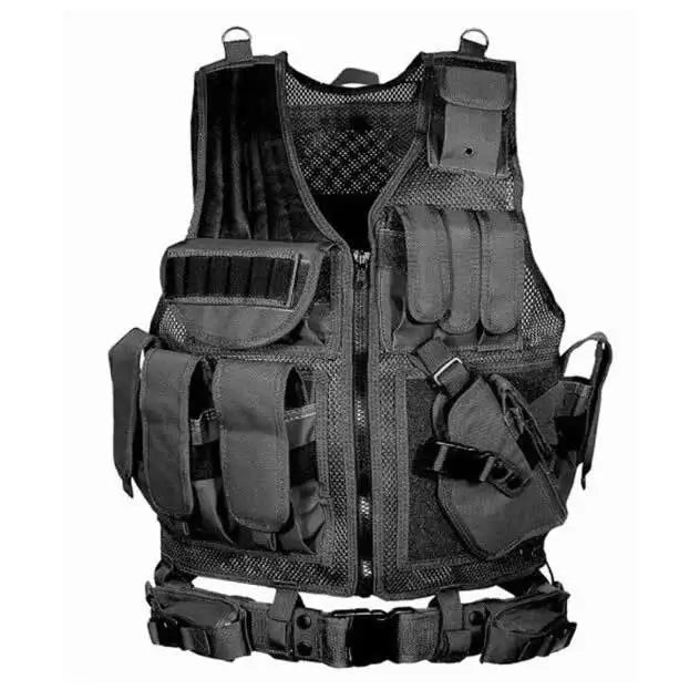 Multi-Pocket Swat Army Tactical Vest Jungle Combat Body Armor Vests Security Hunting Outdoor CS Game Airsoft Training Jacket