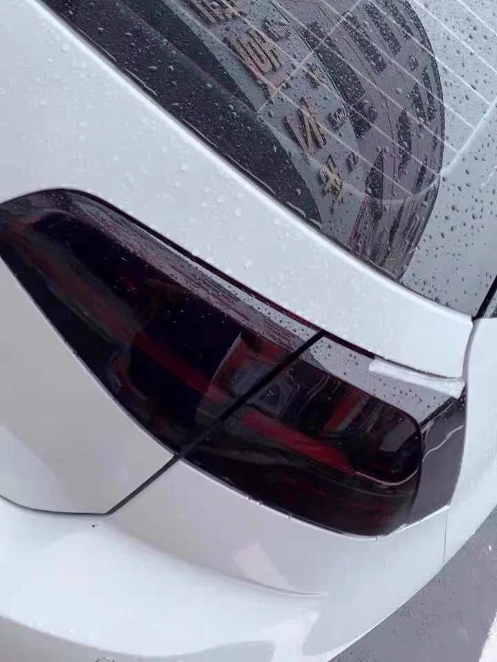 Dark Black Headlight Tint Film Taillight Vinyl Wrap Film Self Adhesive High-Quality Decal Cover For Car Motorcycle Light Film