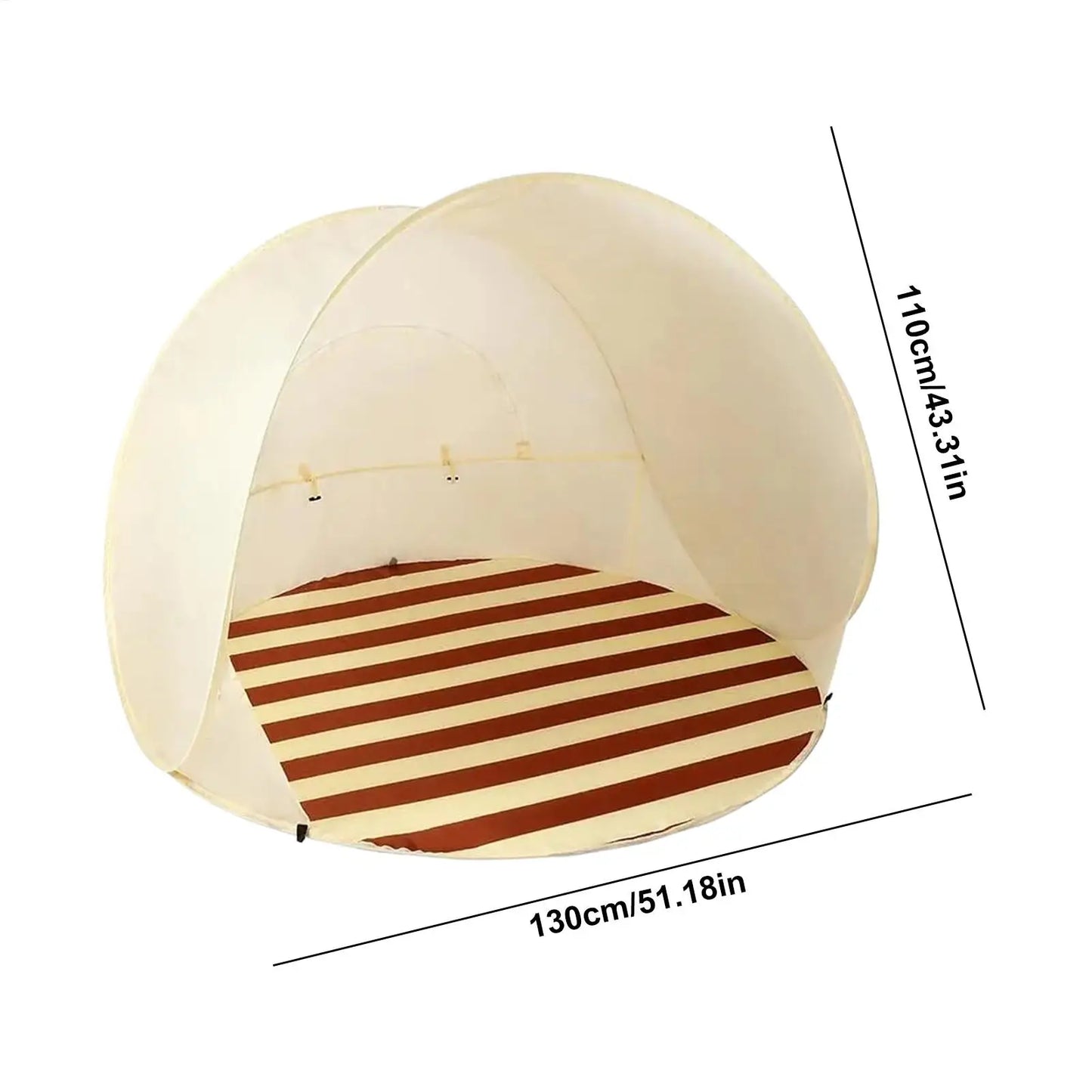 Portable Camping One Click Open 3-4 People Tent Large Space Sunshade Outdoor Beach Sun Shelter Tent Garden Beach Tent